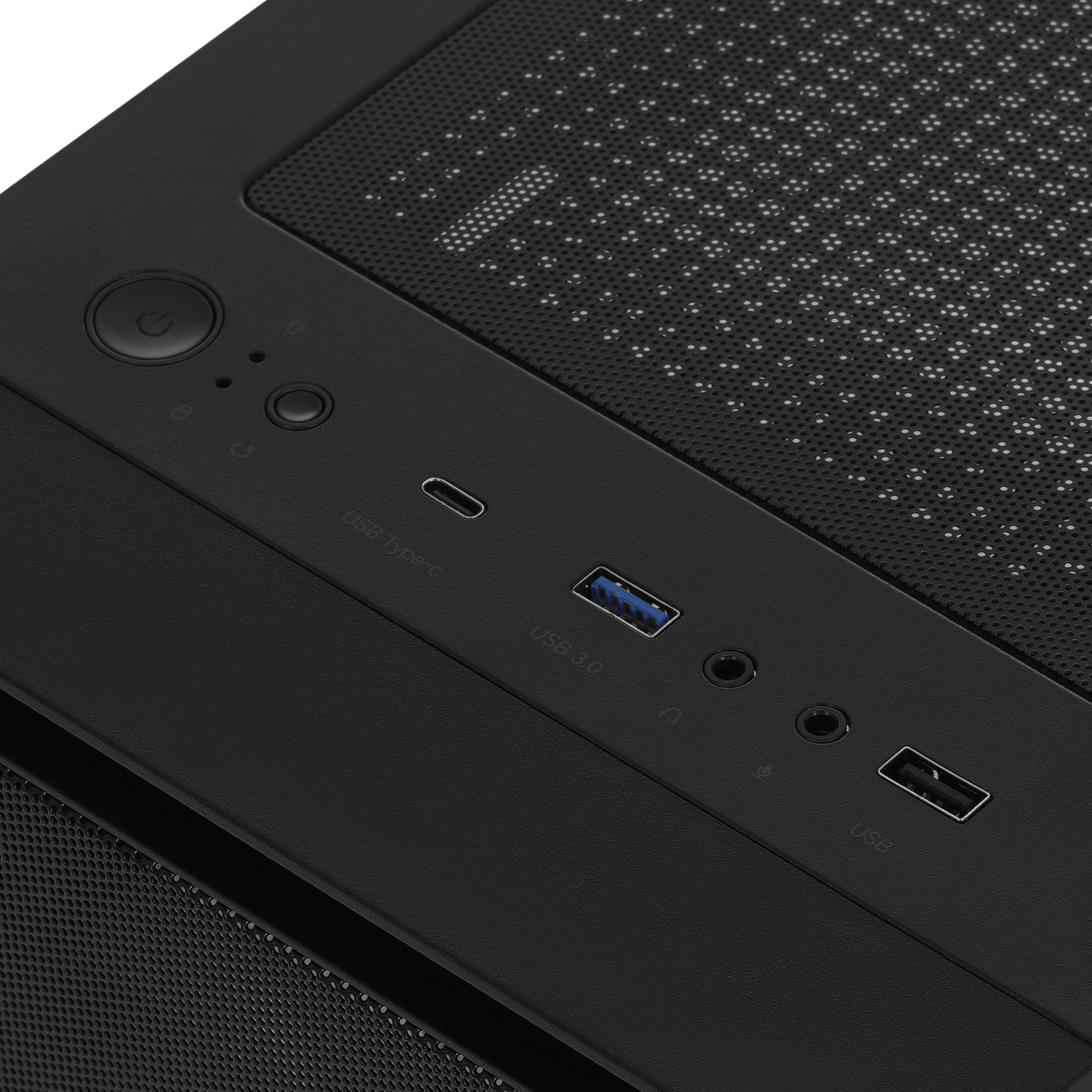 Компьютерный корпус Accord M203 черный без БП ATX 2xUSB2.0 1xUSB3.0 1xUSB3.1 audio bott PSU