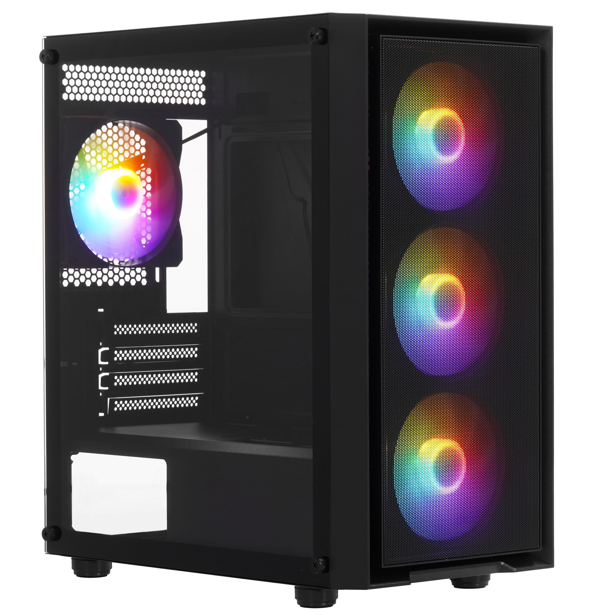 Компьютерный корпус Accord M203 черный без БП ATX 2xUSB2.0 1xUSB3.0 1xUSB3.1 audio bott PSU
