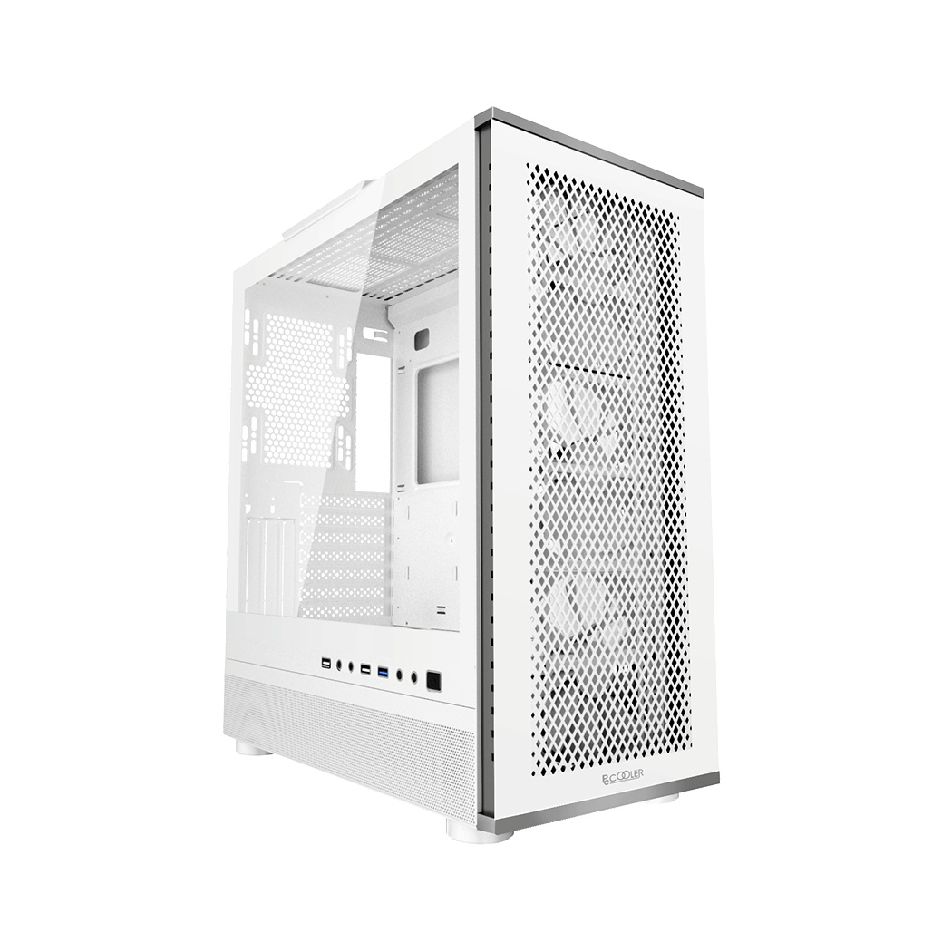 Компьютерный корпус  PCCooler ME200 MESH WH, Mesh Full Tower, белый, TG, SPCC, 3x120mm ARGB E-ATX, A
