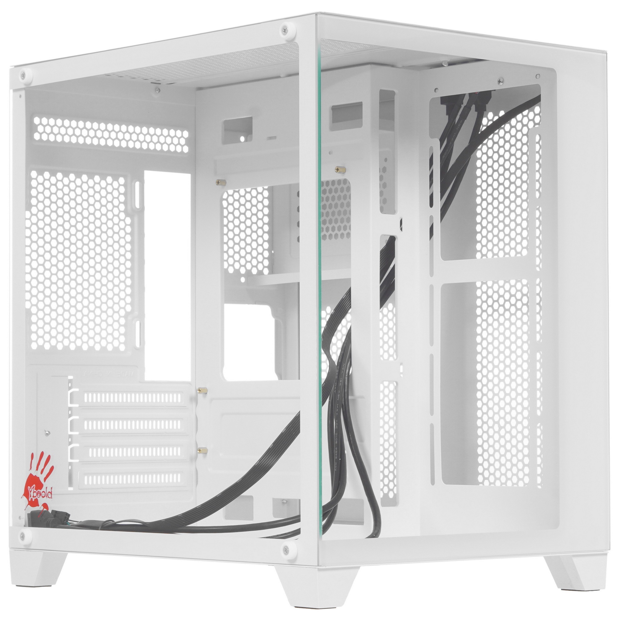 Компьютерный корпус Bloody BD-CC105 белый без БП mATX 5x120mm 1xUSB2.0 1xUSB3.0 audio bott PSU