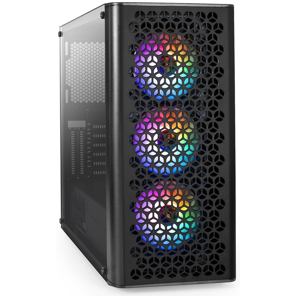Компьютерный корпус Miditower ExeGate EVO-5001A-600NPX (ATX, БП 600NPX с вент. 12 см, 2*USB+1*USB3.0