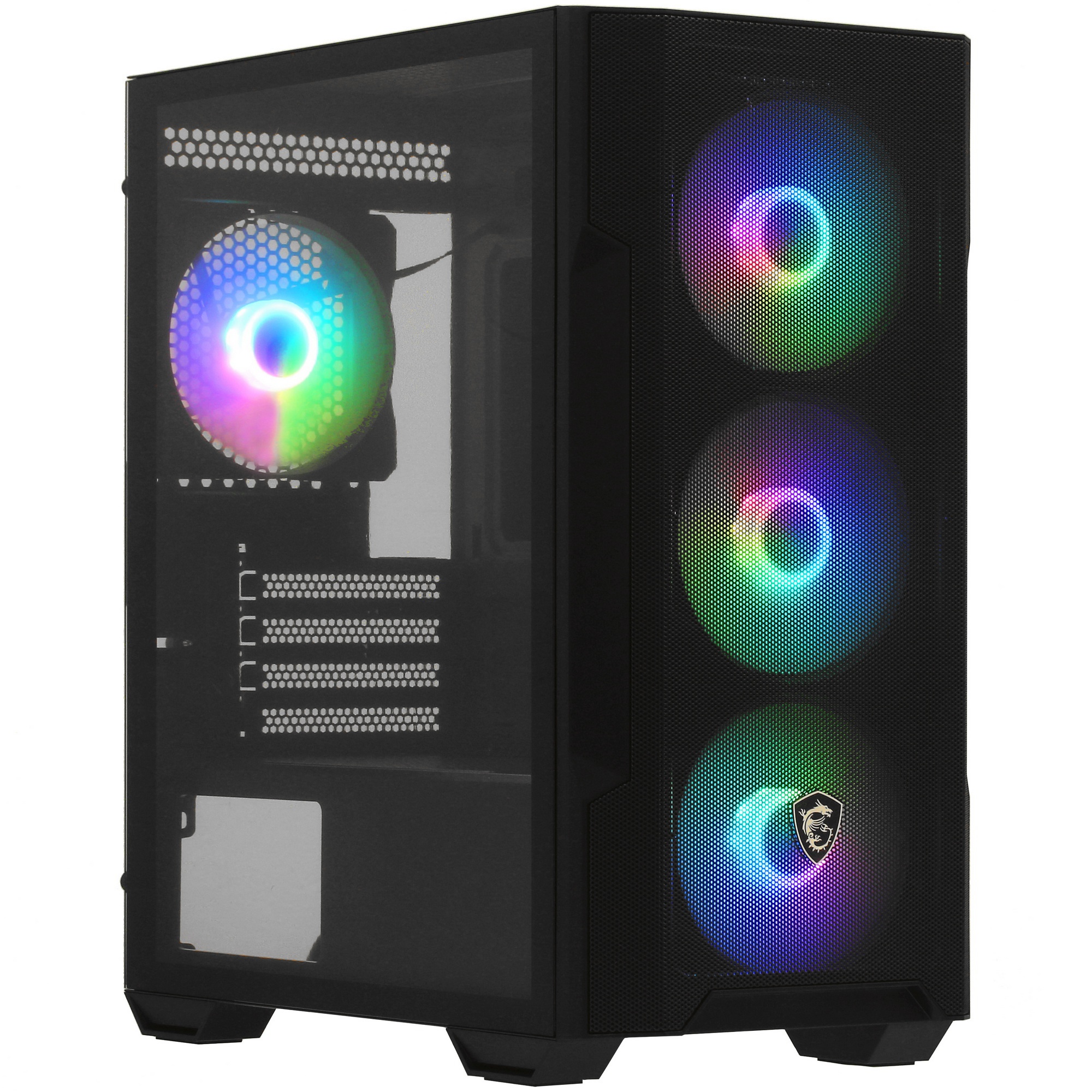 Компьютерный корпус MSI MAG FORGE M100R  1xUSB 3.0, 2xUSB 2.0, 4x120mm ARGB Fan, ARGB Control Board,