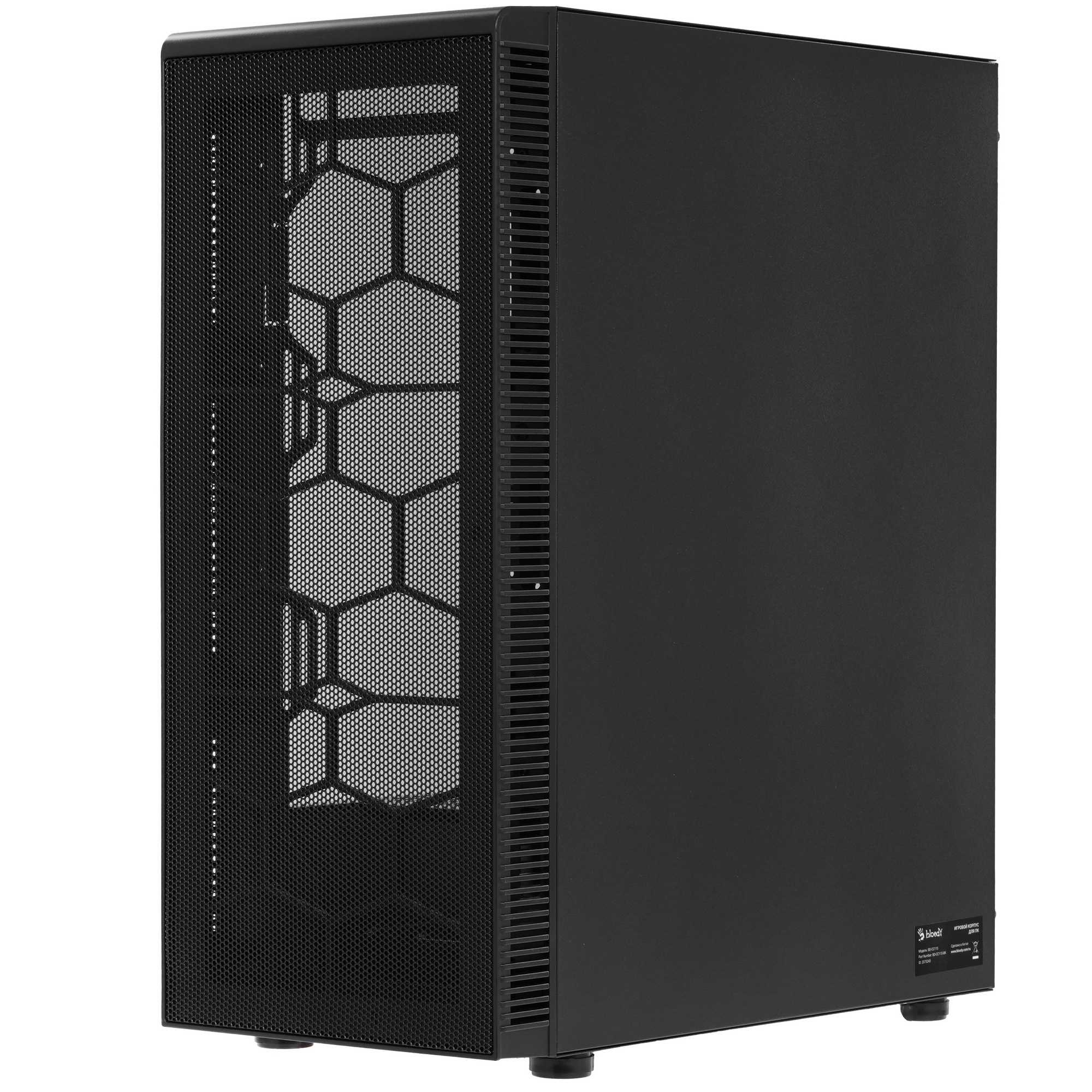 Корпус Bloody BD-CC115 черный без БП ATX 8x120mm 1xUSB2.0 1xUSB3.0 audio bott PSU