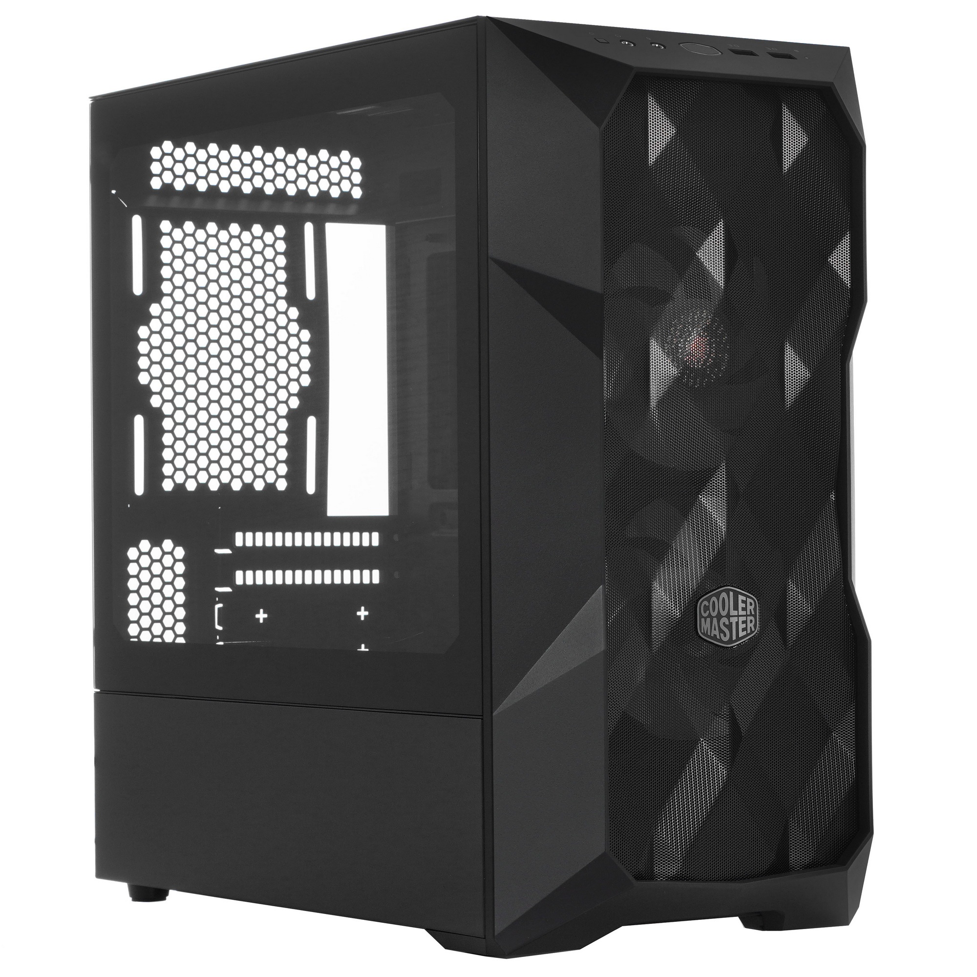 Компьютерный корпус Cooler Master MasterCase TD300 Mesh, USB3.0x2, 2x120ARGBFans, Black, mATX, w/o P
