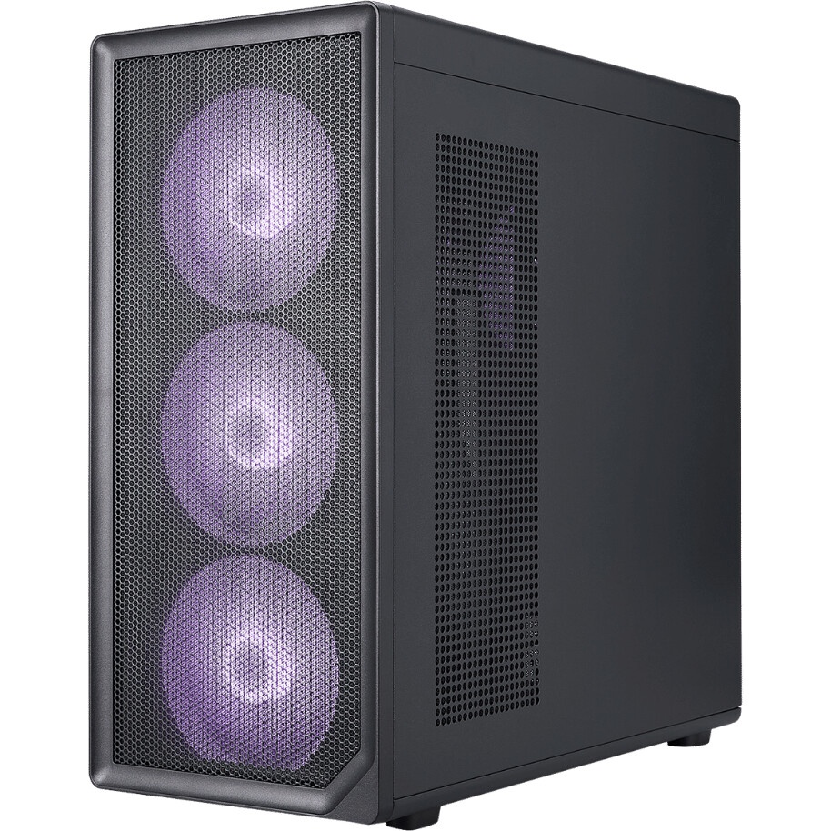Корпус SOEYI «AX1-B10 SOEYI ATX case with black coating front panel with flat small mesh, without»