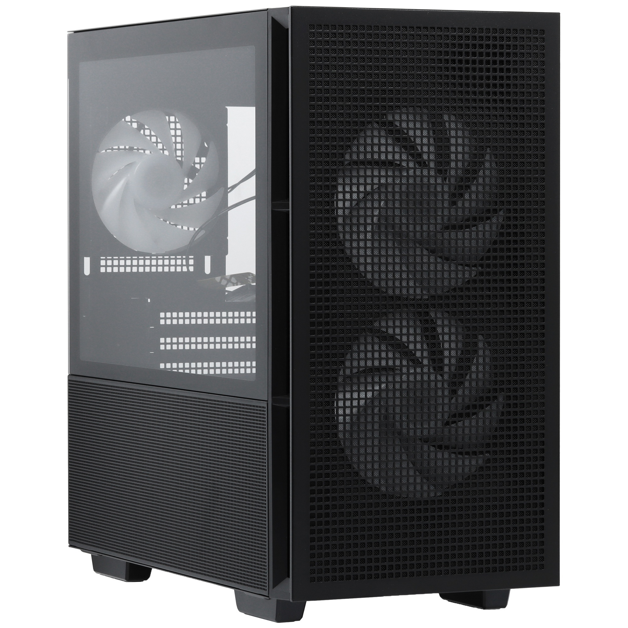 Компьютерный корпус Deepcool CH360 без БП, боковое окно (закаленное стекло), 2x140мм ARGB LED вентил
