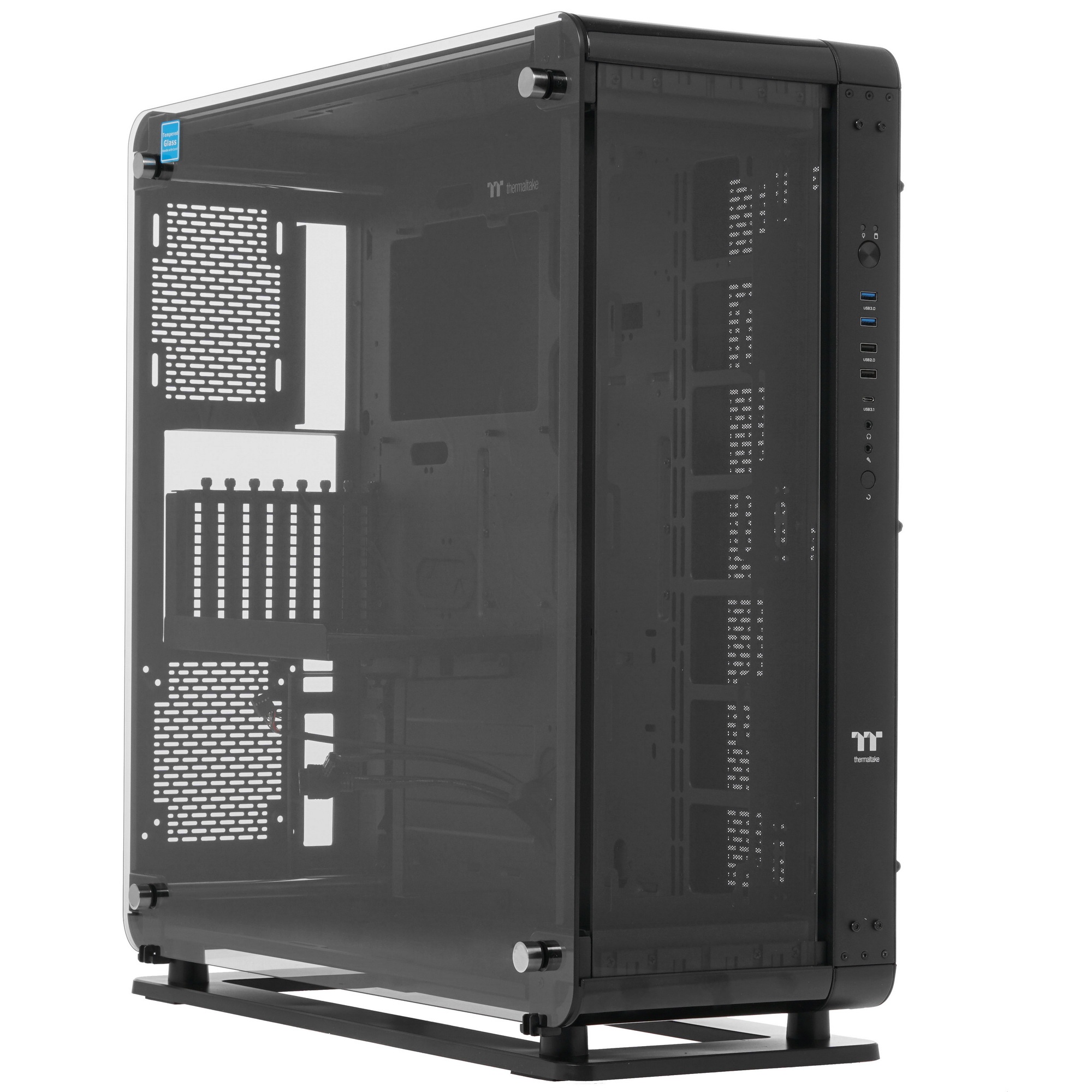 Корпус Thermaltake Core P8 TG Black CA-1Q2-00M1WN-00 Black/Wall Mount/SPCC/4mm Tempered Glass*3