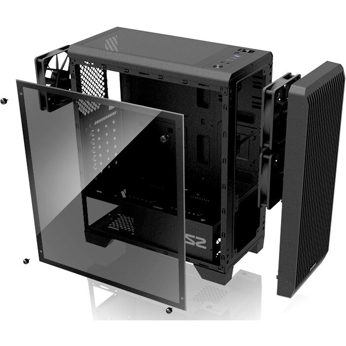 Компьютерный корпус ZALMAN S4, ATX, BLACK, WINDOW, 1x5.25", 4x3.5", 1x2.5", 2xUSB2.0, 1xUSB3.0, FRON