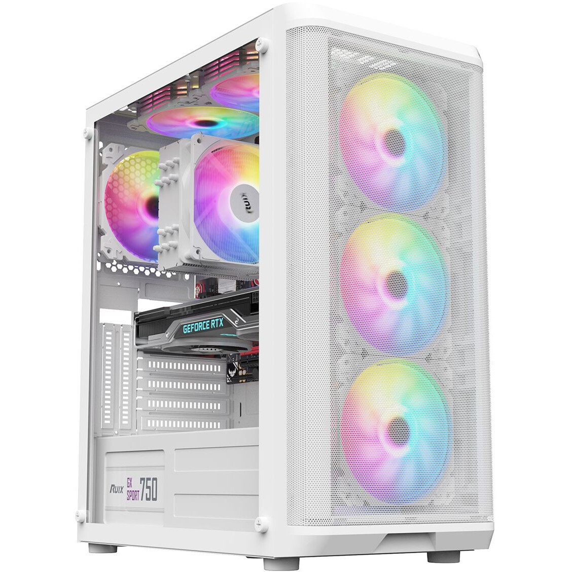 Корпус ALSEYE Warrior-W Mini-ITX/Micro ATX/ATX, USB2.0*2+HD Audio+USB3.0*1, «H.D.D.(3.5»)*2pcs+S.S.D
