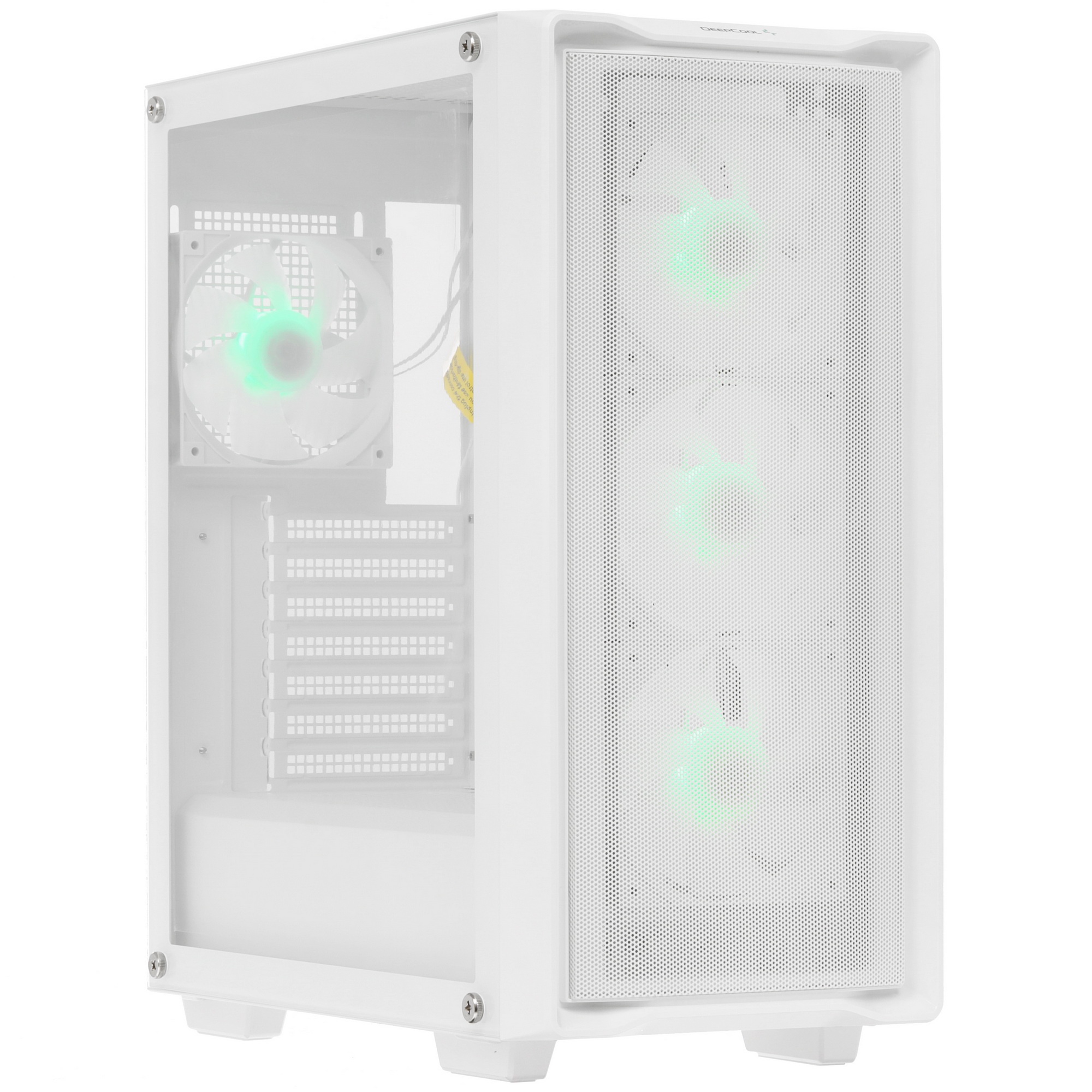 Компьютерный корпус Deepcool CC560 MESH V2 WH без БП, боковое окно (закаленное стекло), 3x120мм ARGB