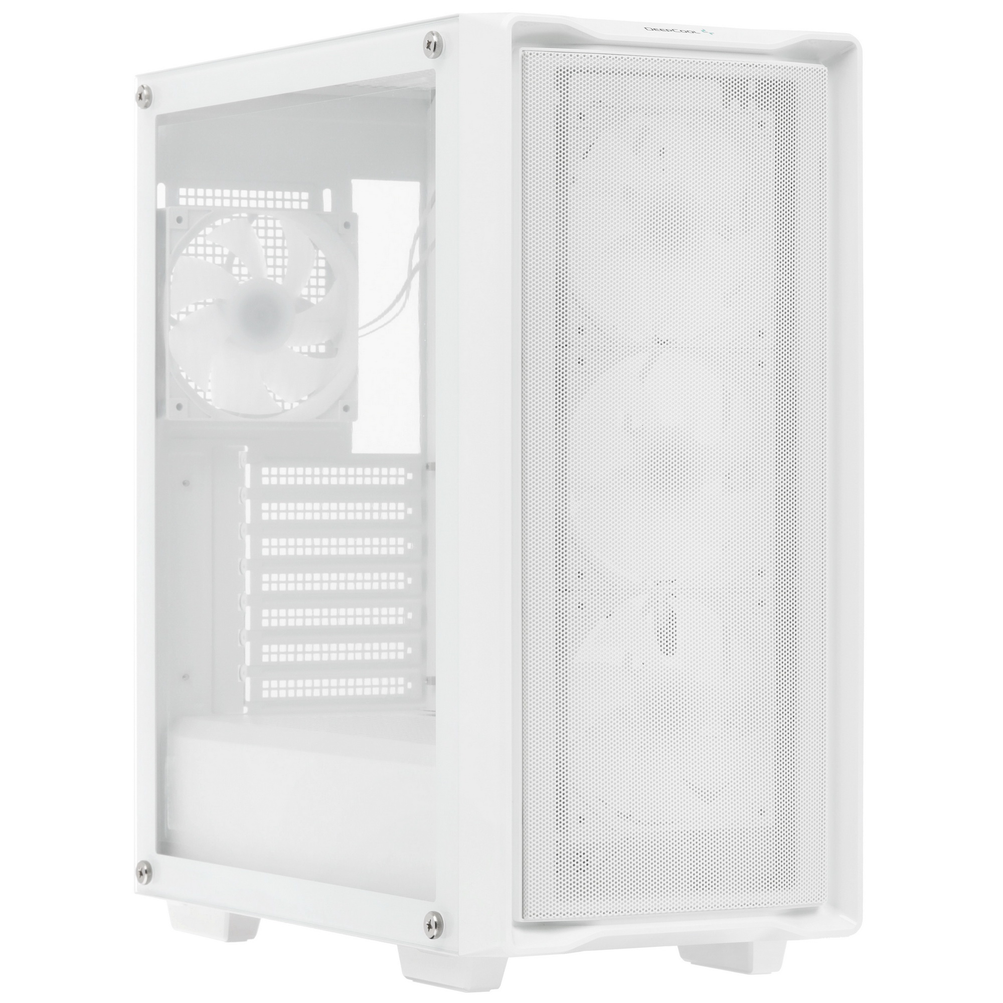 Компьютерный корпус Deepcool CC560 MESH V2 WH без БП, боковое окно (закаленное стекло), 3x120мм ARGB