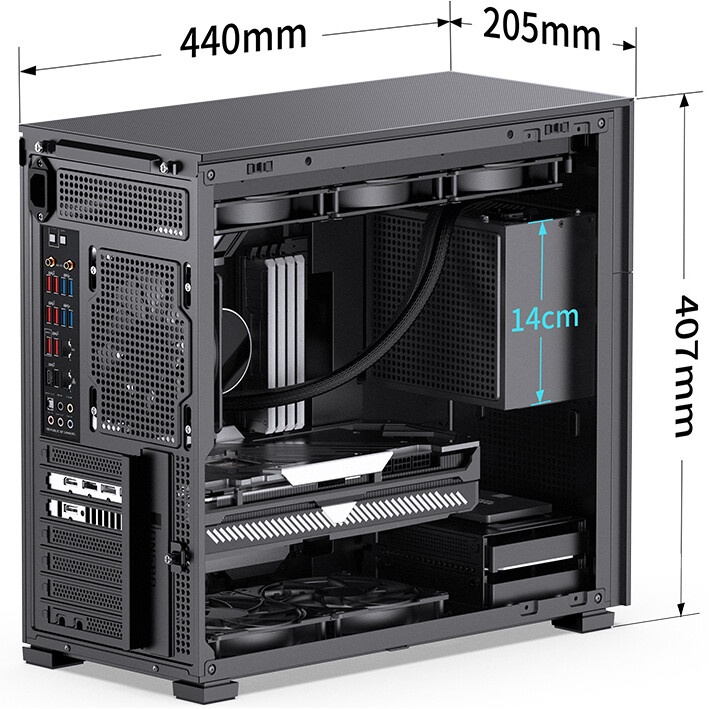 Компьютерный корпус Lian Li O11 Air Mini без БП Black (G99.O11AMX.00)