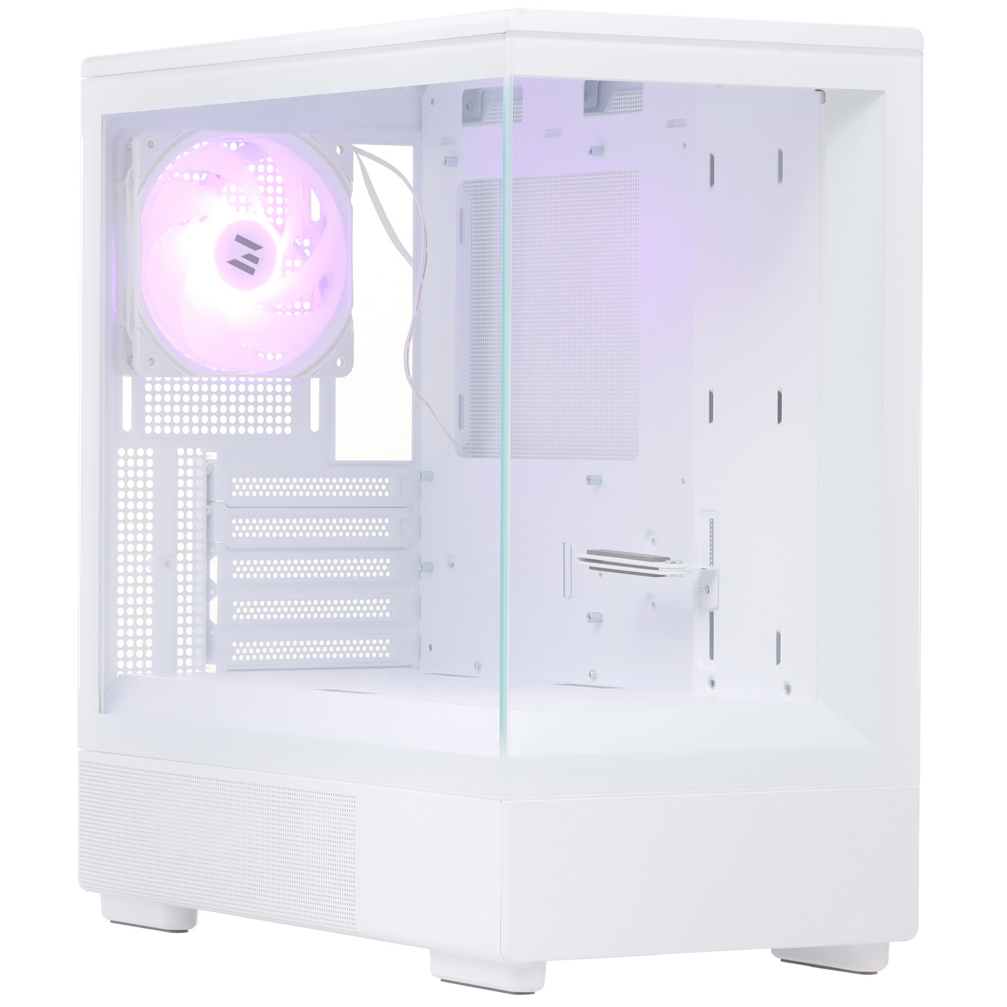 Компьютерный корпус ZALMAN P10, MATX, WHITE, WINDOW, 2x3.5", 3x2.5", 1xUSB TYPE-C, 1xUSB3.0, REAR 1x