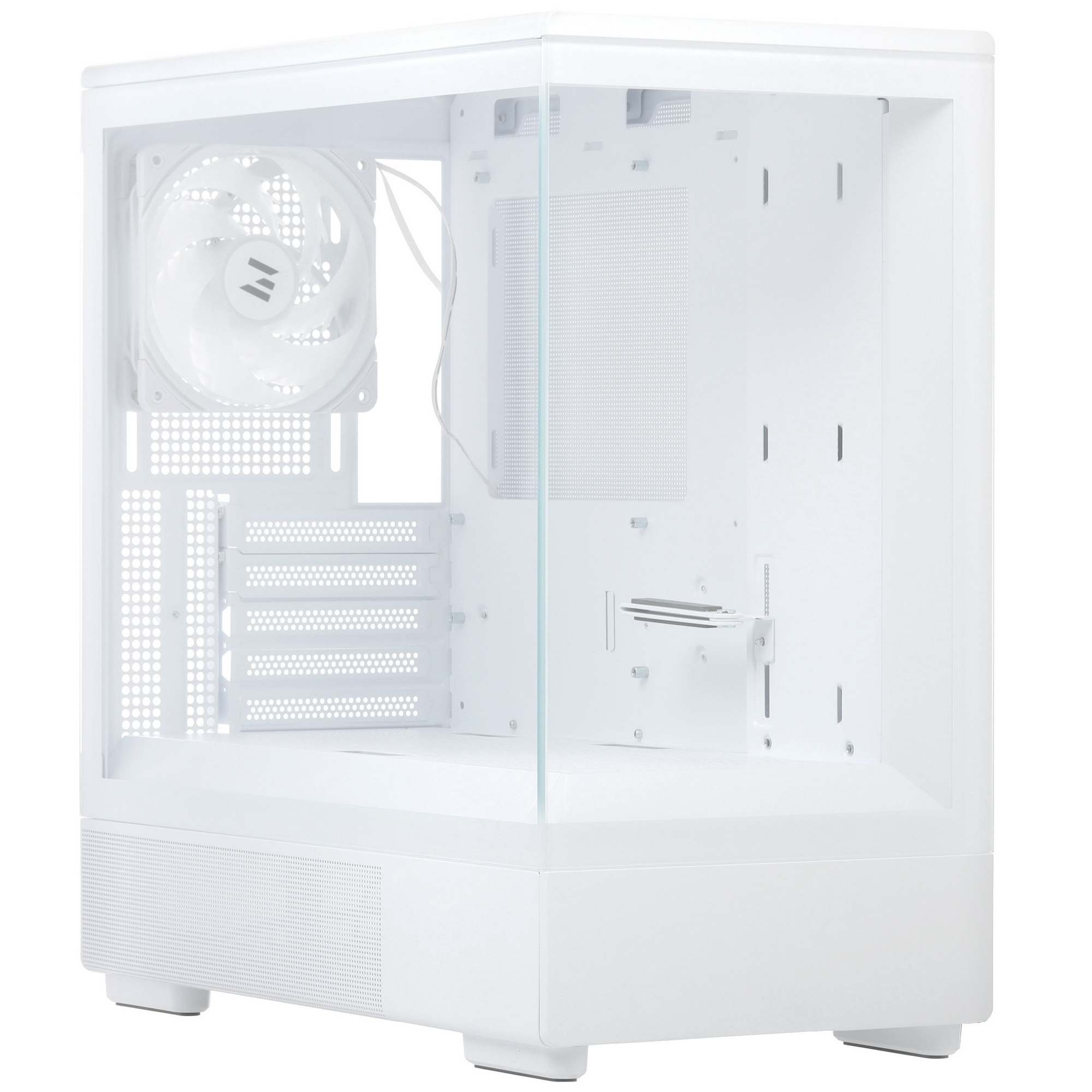 Компьютерный корпус ZALMAN P10, MATX, WHITE, WINDOW, 2x3.5", 3x2.5", 1xUSB TYPE-C, 1xUSB3.0, REAR 1x