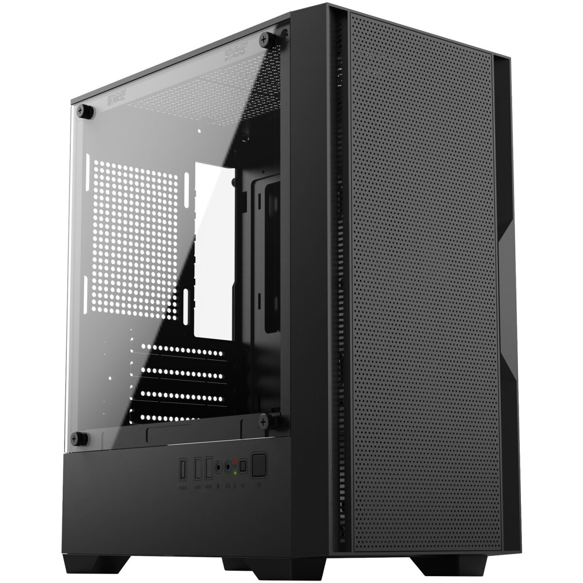 Корпус Оклик OCC-MN307 черный без БП mATX 8x120mm 2xUSB2.0 1xUSB3.0 audio bott PSU