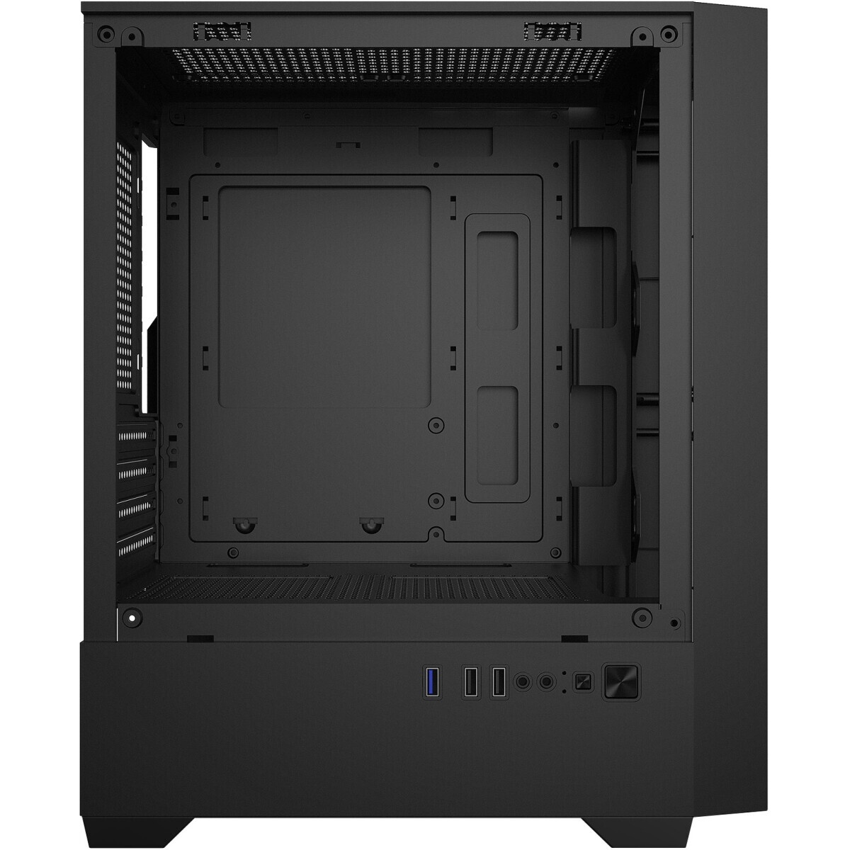 Корпус Оклик OCC-MN307 черный без БП mATX 8x120mm 2xUSB2.0 1xUSB3.0 audio bott PSU