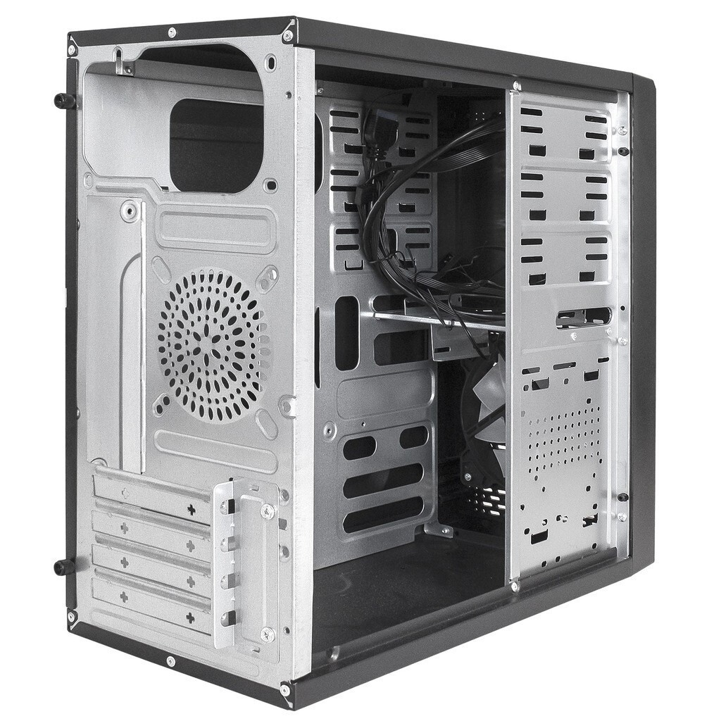Компьютерный корпус Foxline FL-886-FL500S-U32 ATX case, black, w/PSU 500W 12cm, w/2xUSB3.0, w/ pwr c