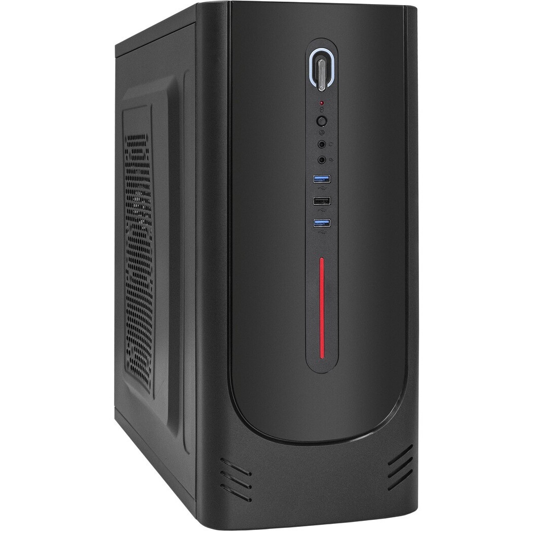 Компьютерный корпус Foxline FL-886-FL500S-U32 ATX case, black, w/PSU 500W 12cm, w/2xUSB3.0, w/ pwr c