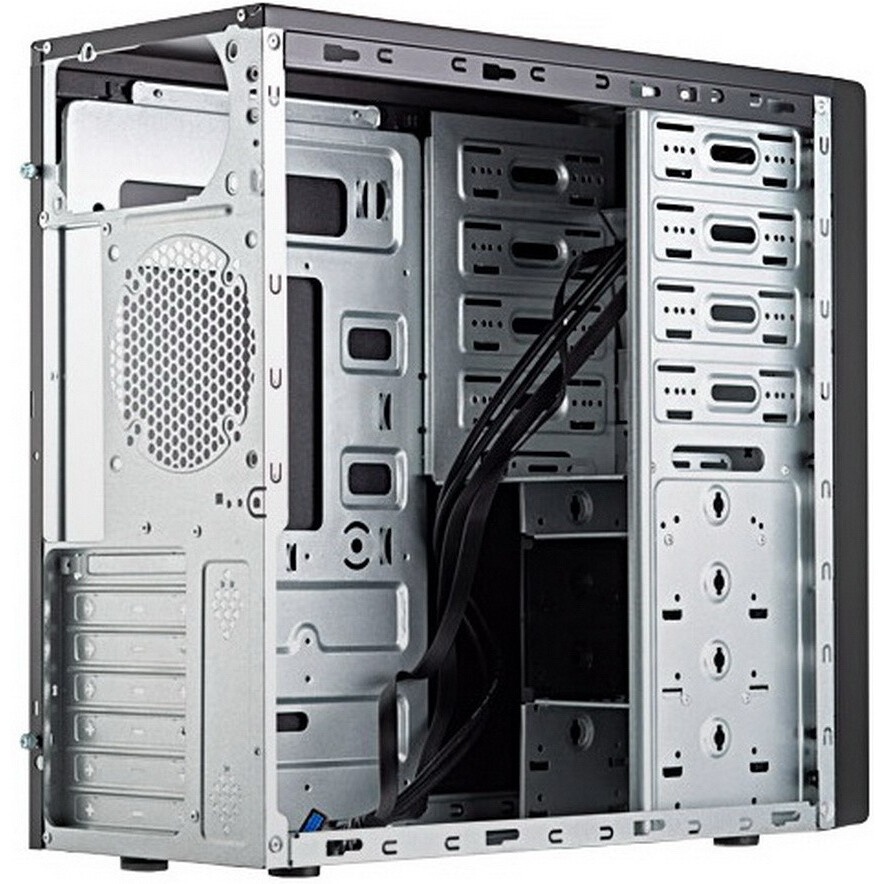 Компьютерный корпус Foxline FL-886-FL500S-U32 ATX case, black, w/PSU 500W 12cm, w/2xUSB3.0, w/ pwr c