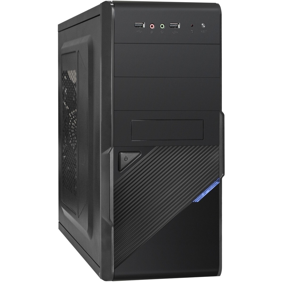 Корпус Minitower ExeGate BAA-113-AAA400 (mATX, БП AAA400 с вент. 8см, 2*USB, аудио, черный)