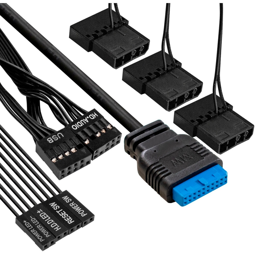 Компьютерный корпус Miditower ExeGate EVO-8243-NPX600 (ATX, БП 600NPX с вент 12 см, 2*USB+1*USB3.0,