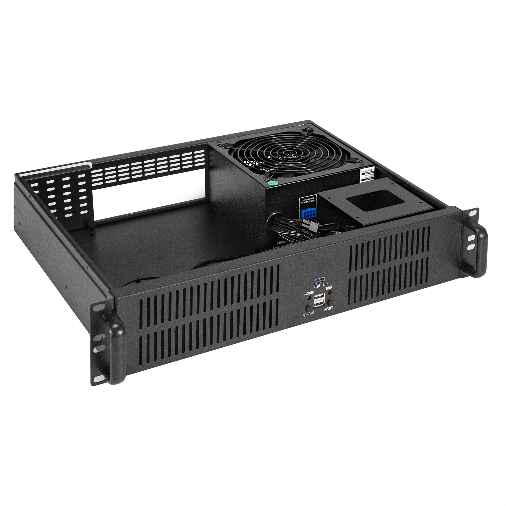 Серверный корпус ExeGate Pro 2U350-33, RM 19", высота 2U, глубина 350, БП 1000RADS, 2*USB+1* USB3.0