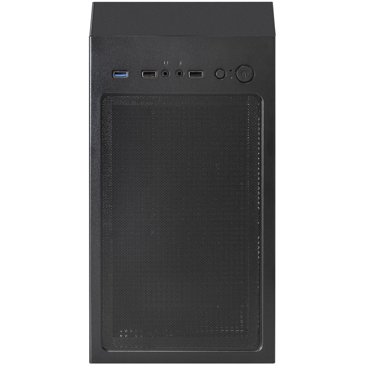 Корпус Miditower ExeGate EVO-8227 (ATX, без БП, 2*USB+1*USB3.0+HD Audio, черный, 3 вент. с RGB подсв