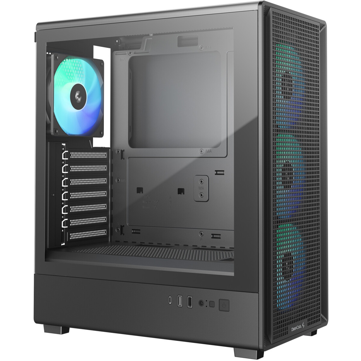 Компьютерный корпус ACD Citadel 101 ATX, Black, USB3.0*1 + USB2.0*2 + HD AUDIO, 1*12cm H1 argb fan a