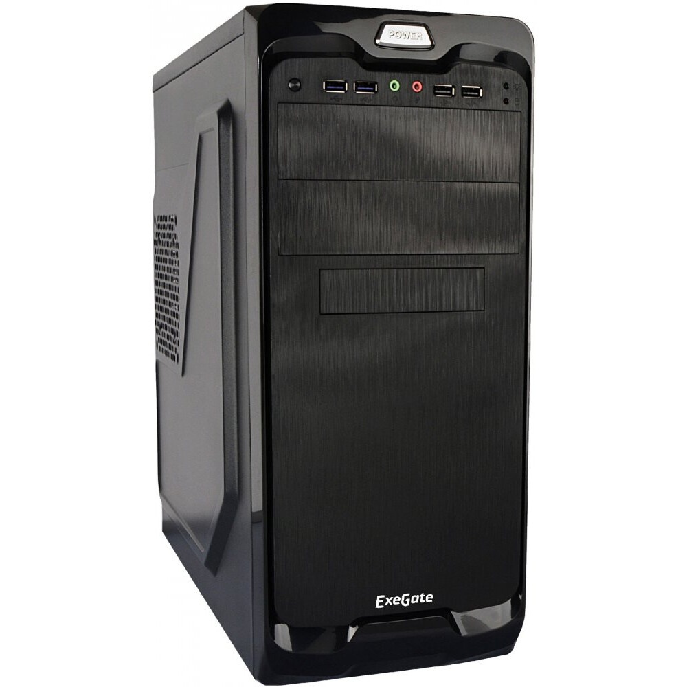 Компьютерный корпус Miditower ExeGate XP-332UC-XP500 (ATX, XP500 с вент. 12см, 2*USB3.0+1*TypeC, ауд