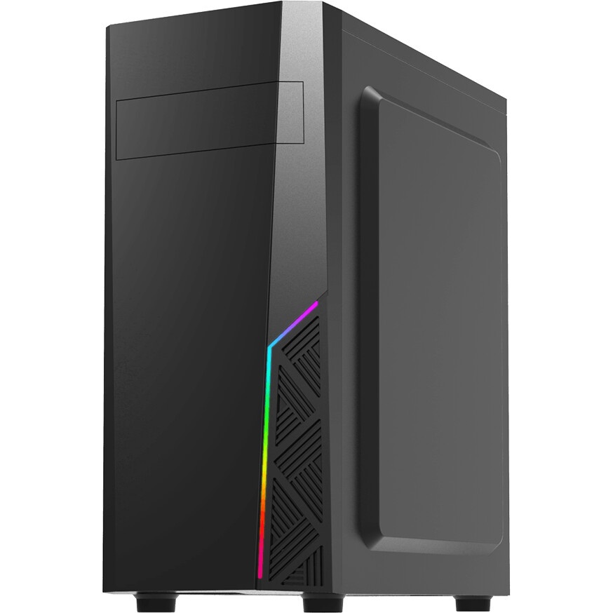 Компьютерный корпус Accord ACC-B022 черный без БП mATX 1x80mm 1x92mm 2x120mm 4xUSB2.0 audio