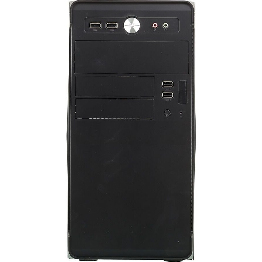 Компьютерный корпус Accord ACC-B022 черный без БП mATX 1x80mm 1x92mm 2x120mm 4xUSB2.0 audio