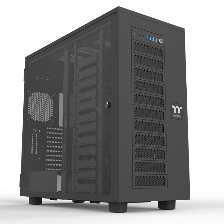 Корпус Thermaltake AX700 Glass черный без БП XL-ATX 18x120mm 18x140mm 2x200mm 4xUSB3.0 audio bott PS