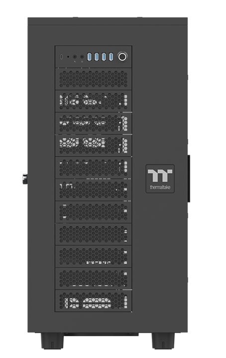 Корпус Thermaltake AX700 Glass черный без БП XL-ATX 18x120mm 18x140mm 2x200mm 4xUSB3.0 audio bott PS