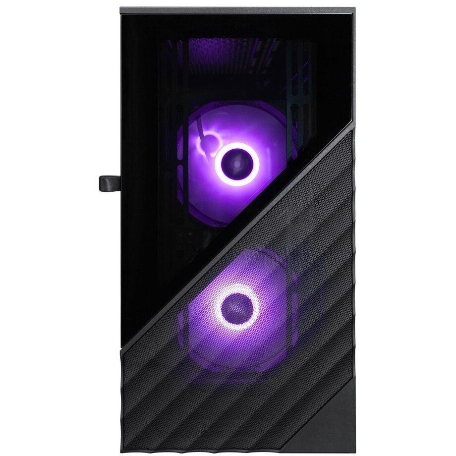 Корпус 1STPLAYER MIKU Mi2-A Black / mATX / 3x120mm LED fans / Mi2-A-BK-2F1R-1F1