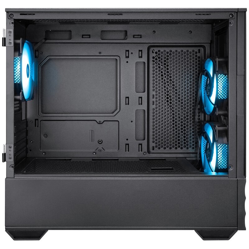 Корпус 1STPLAYER MIKU Mi2-A Black / mATX / 3x120mm LED fans / Mi2-A-BK-2F1R-1F1