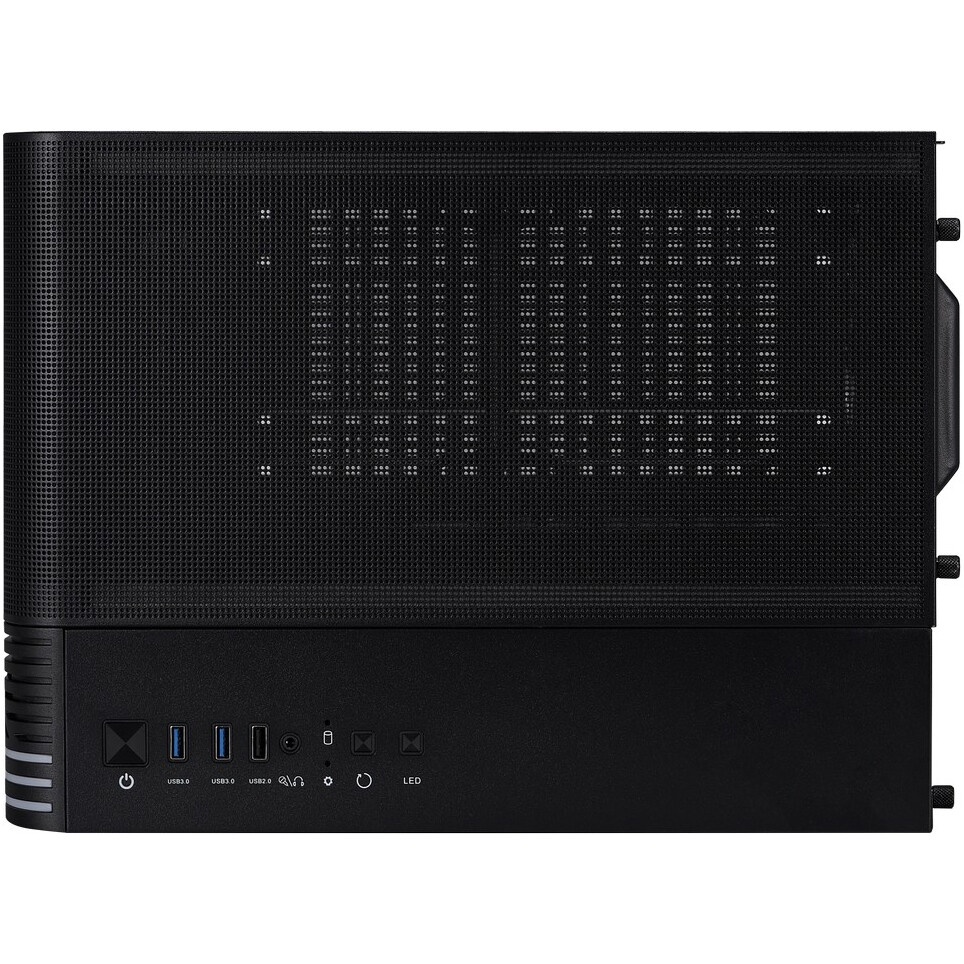 Корпус 1STPLAYER MIKU Mi2-A Black / mATX / 3x120mm LED fans / Mi2-A-BK-2F1R-1F1