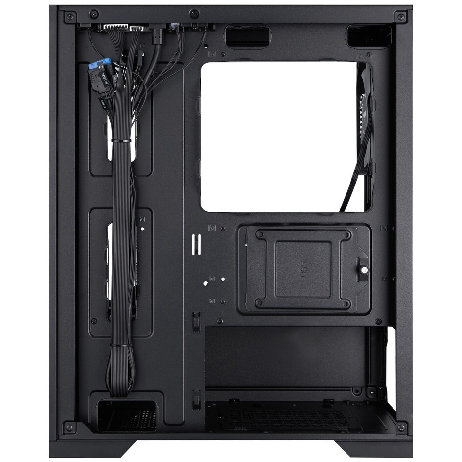 Корпус 1STPLAYER MIKU Mi2-A Black / mATX / 3x120mm LED fans / Mi2-A-BK-2F1R-1F1