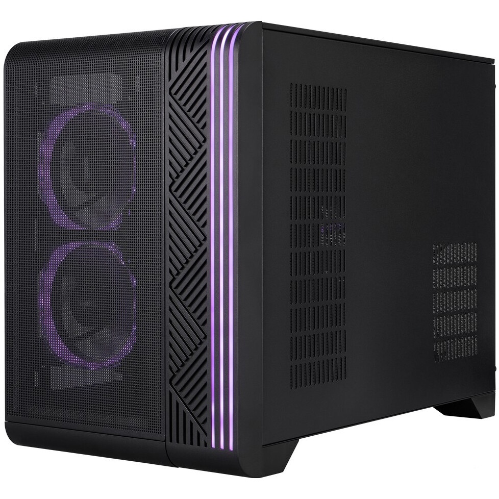 Корпус 1STPLAYER MIKU Mi2-A Black / mATX / 3x120mm LED fans / Mi2-A-BK-2F1R-1F1