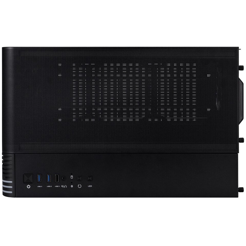 Корпус 1STPLAYER MIKU Mi2-A Black / mATX / 3x120mm LED fans / Mi2-A-BK-2F1R-1F1