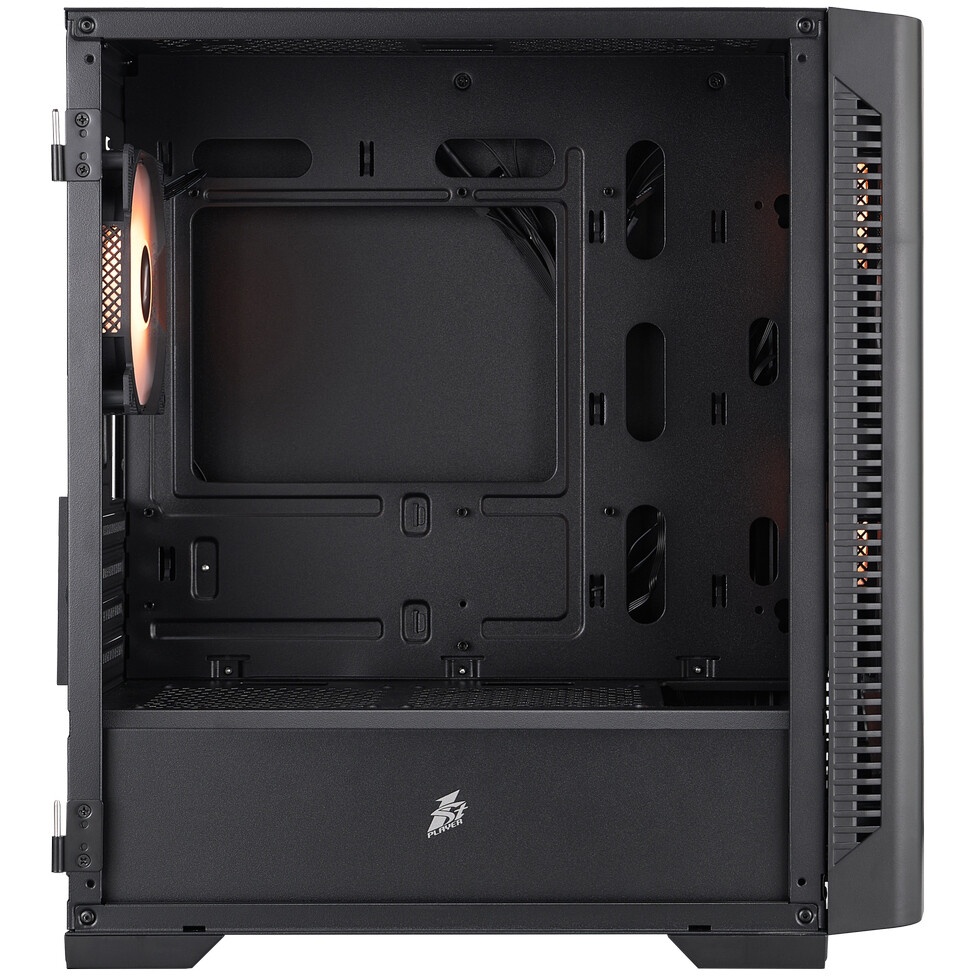 Корпус 1STPLAYER MIKU Mi2-A Black / mATX / 3x120mm LED fans / Mi2-A-BK-2F1R-1F1