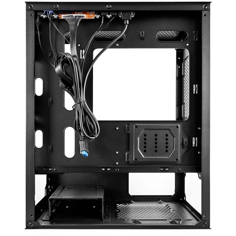 Корпус 1STPLAYER MIKU Mi2-A Black / mATX / 3x120mm LED fans / Mi2-A-BK-2F1R-1F1