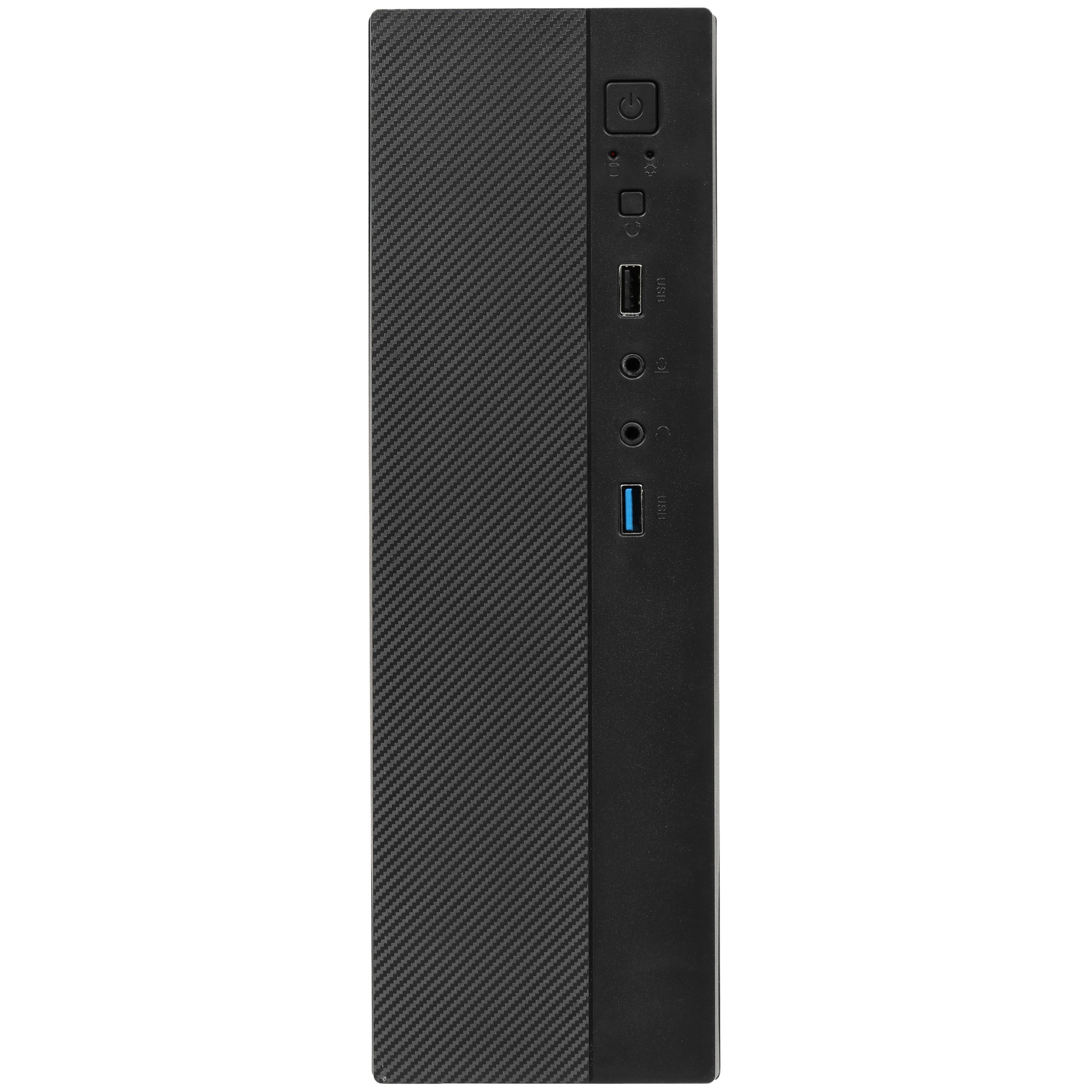 Корпус Desktop Exegate EX291267RUS MI-301U (mATX/mini-ITX, без БП, 1*USB+1*USB3.0, аудио, черный)