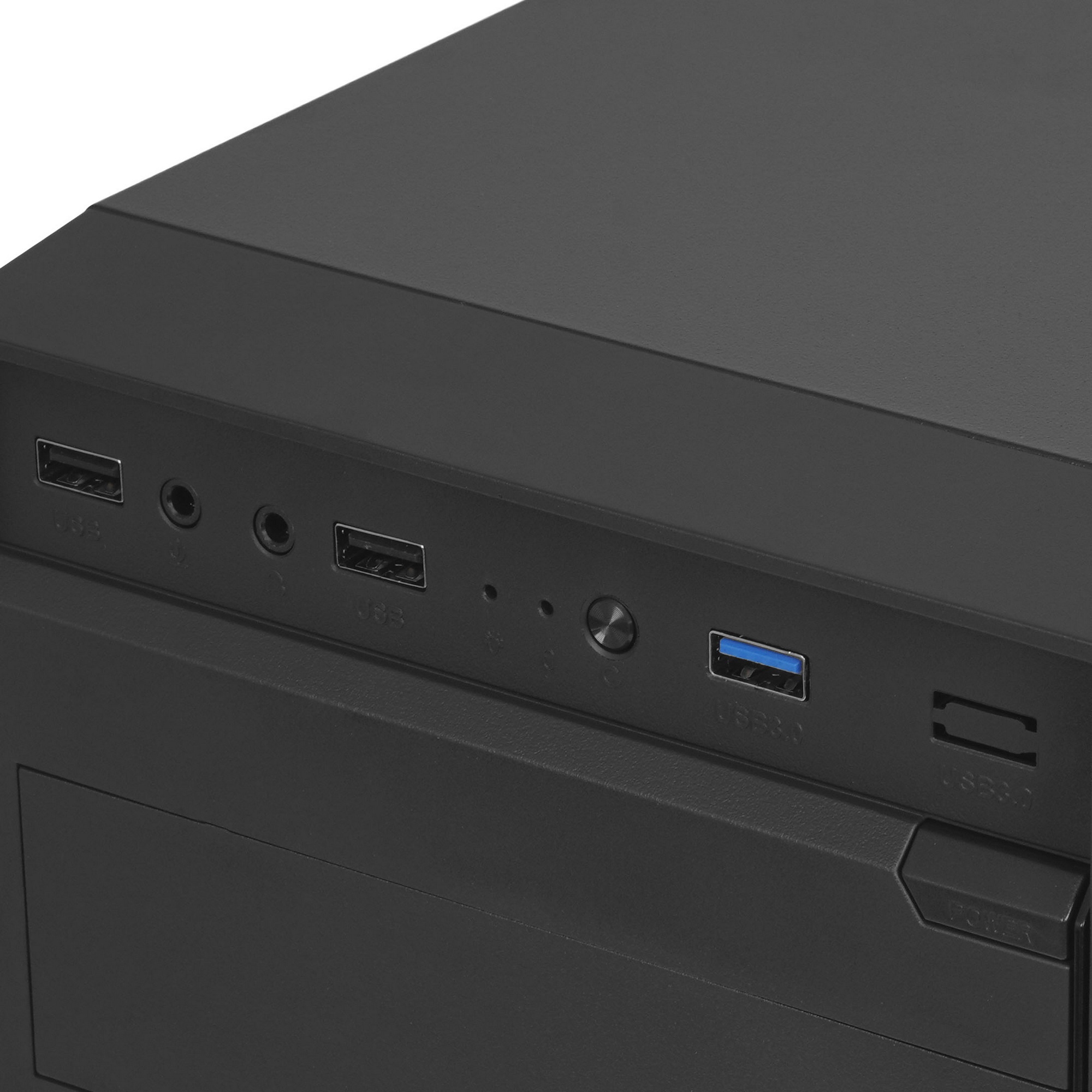 Компьютерный корпус Accord A-300 черный без БП ATX 1x120mm 2xUSB2.0 1xUSB3.0 audio