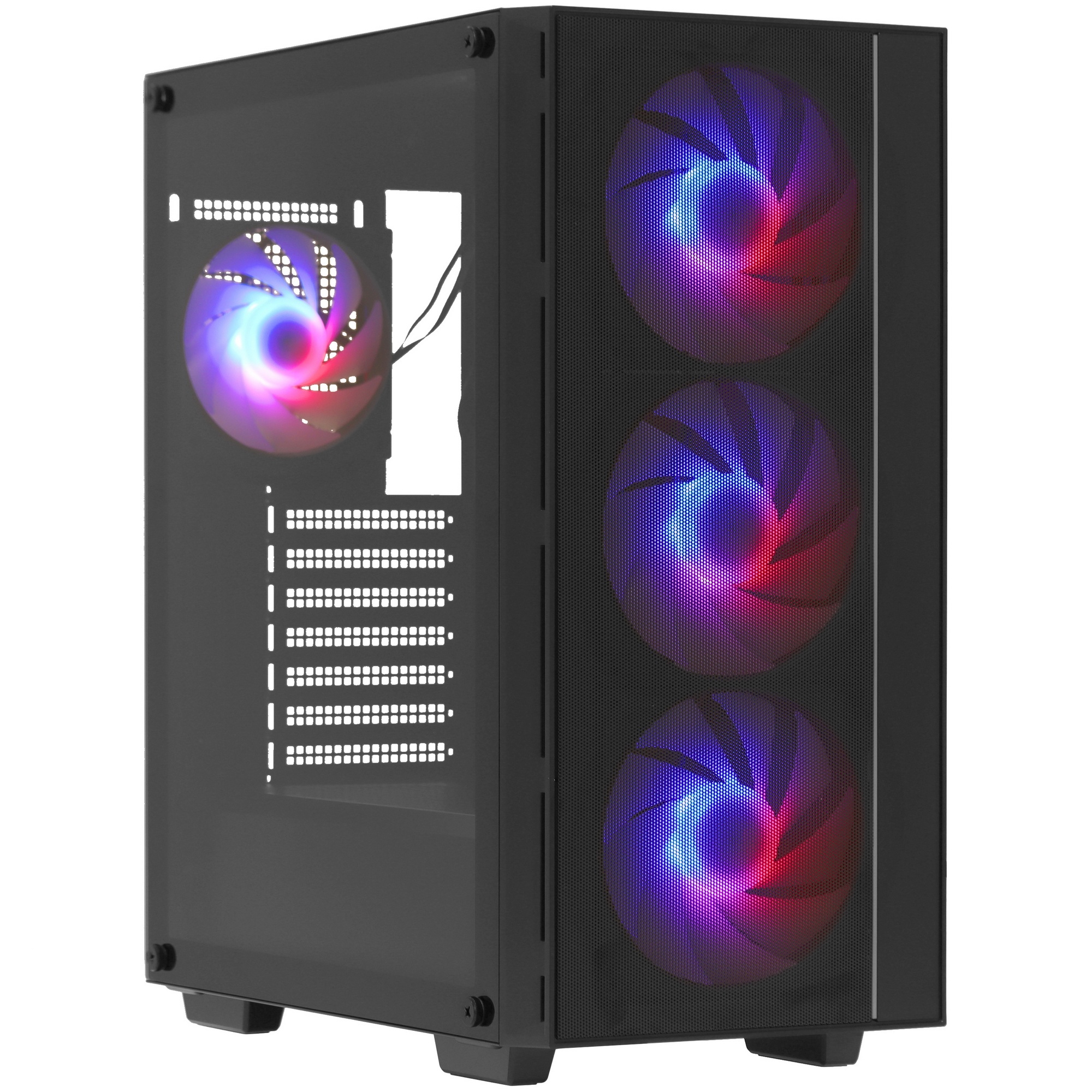 Компьютерный корпус Deepcool MATREXX 55 MESH V4 без БП, боковое окно (закаленное стекло), 3xARGB LED