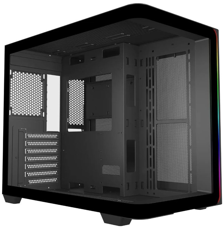 Компьютерный корпус Bloody BD-CC113 черный без БП ATX 10x120mm 2xUSB3.0 audio bott PSU