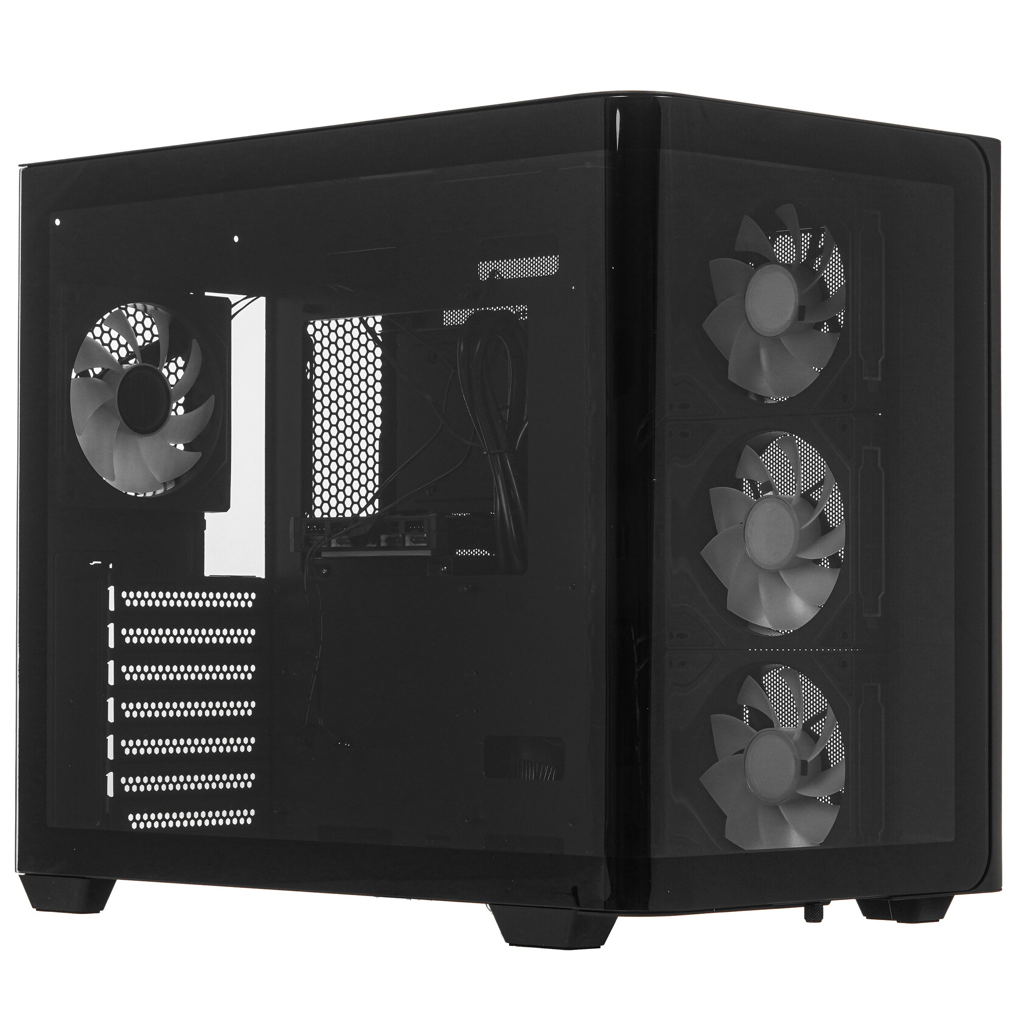 Компьютерный корпус Bloody BD-CC113 черный без БП ATX 10x120mm 2xUSB3.0 audio bott PSU