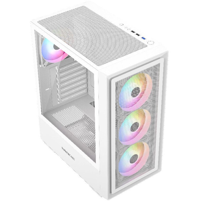 Корпус ALSEYE Auro 3.0-W Mini-ITX/Micro ATX/ATX, USB2.0*2+HD Audio+USB3.0*1, ";H.D.D.(3.5";)*2pcs+S.
