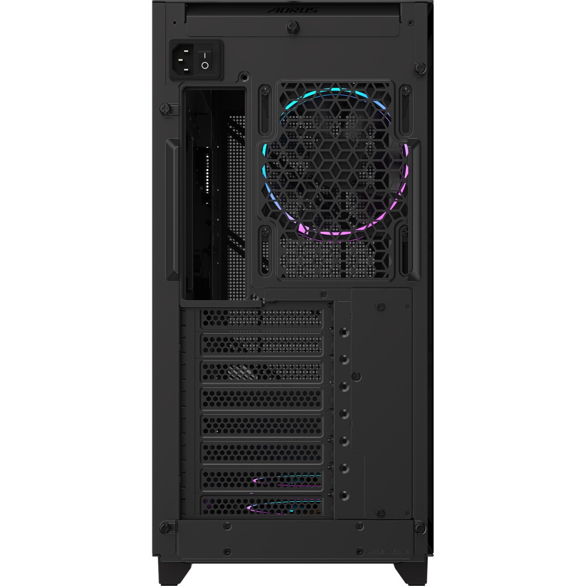 Компьютерный корпус Gigabyte GB-AC400G черный без БП ATX 2xUSB3.0 1xUSB3.1 audio bott PSU