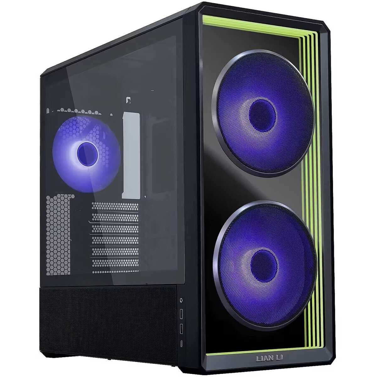 Компьютерный корпус Gigabyte GB-AC400G черный без БП ATX 2xUSB3.0 1xUSB3.1 audio bott PSU