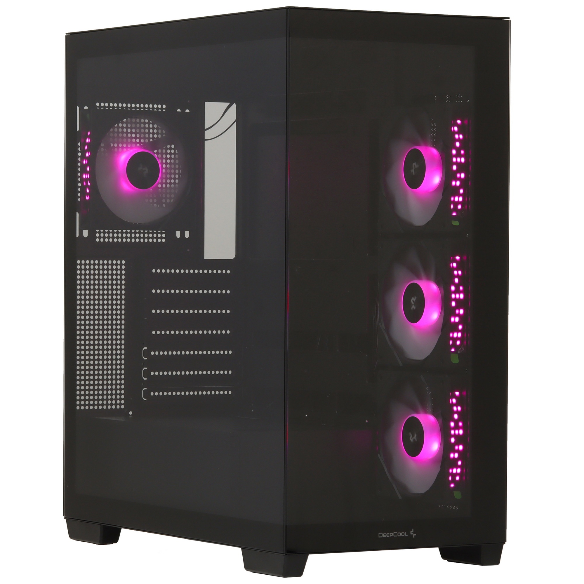 Корпус Deepcool CG580 4F черный без БП ATX 6x120mm 3x140mm 2xUSB3.0 audio bott PSU